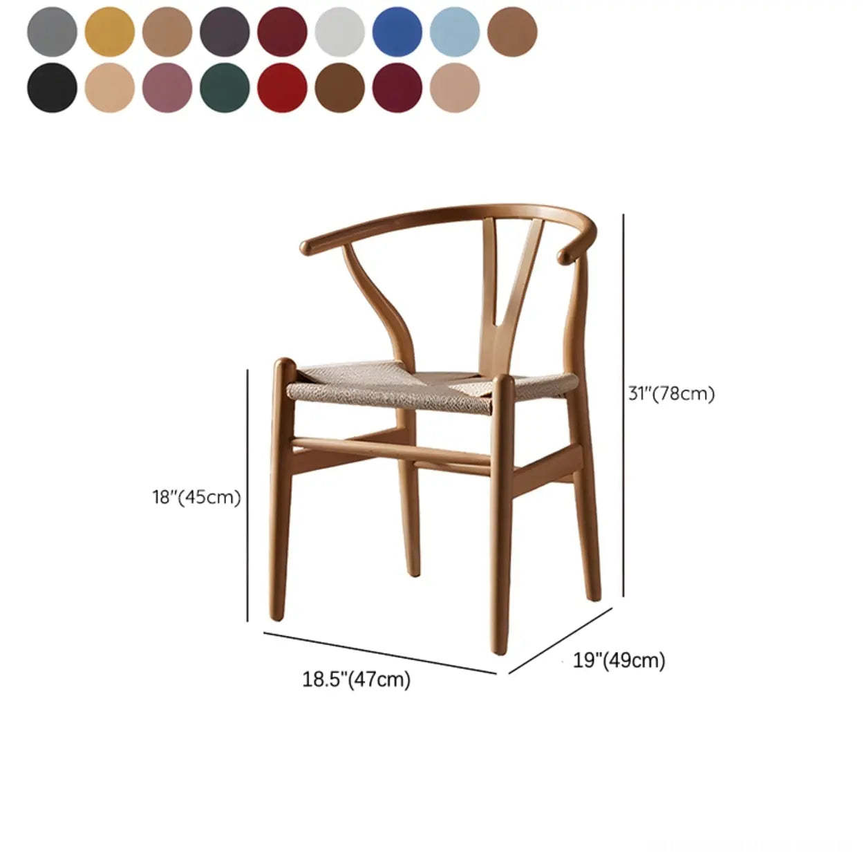 Beech Wood Wishbone Dining Chair