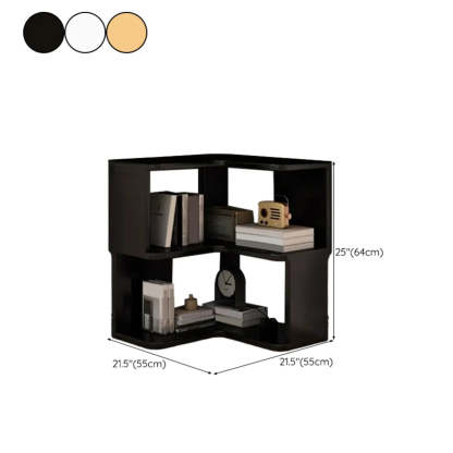 Wood Corner Storage Bookcase