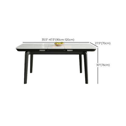 Extendable Stone Rectangular Dining Table
