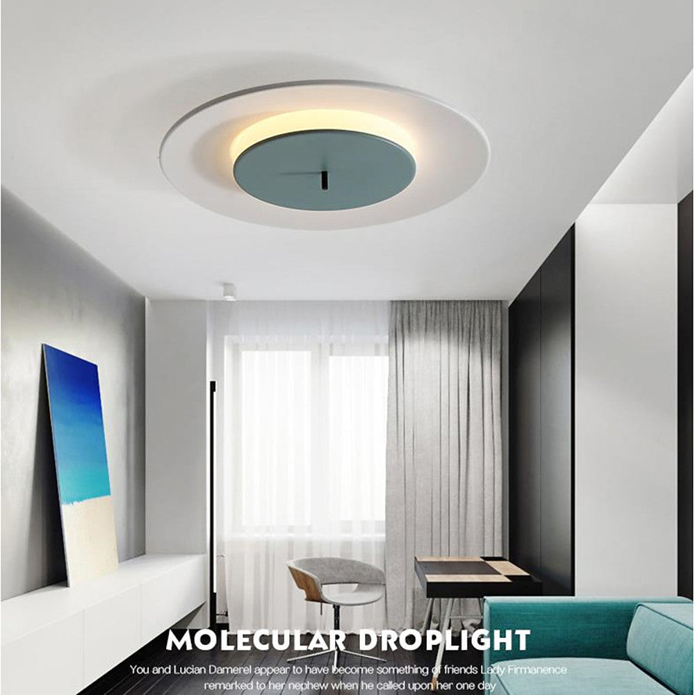 2-Circle LED Modern Flush Mount