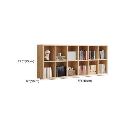 Casual Horizontal Wooden Closed Back Bookcase