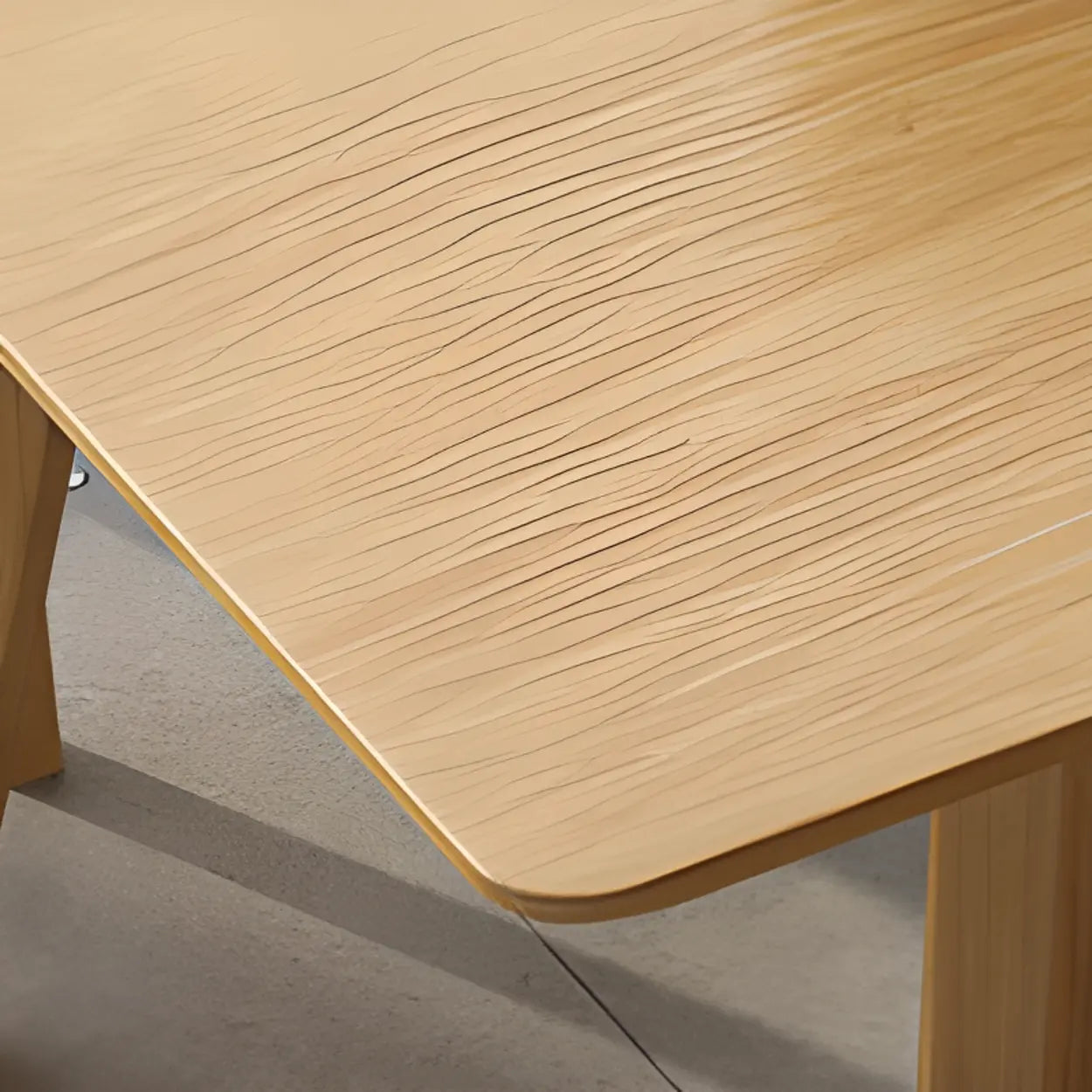 Casual Wood 8-Person Rectangular Conference Table — Table Only