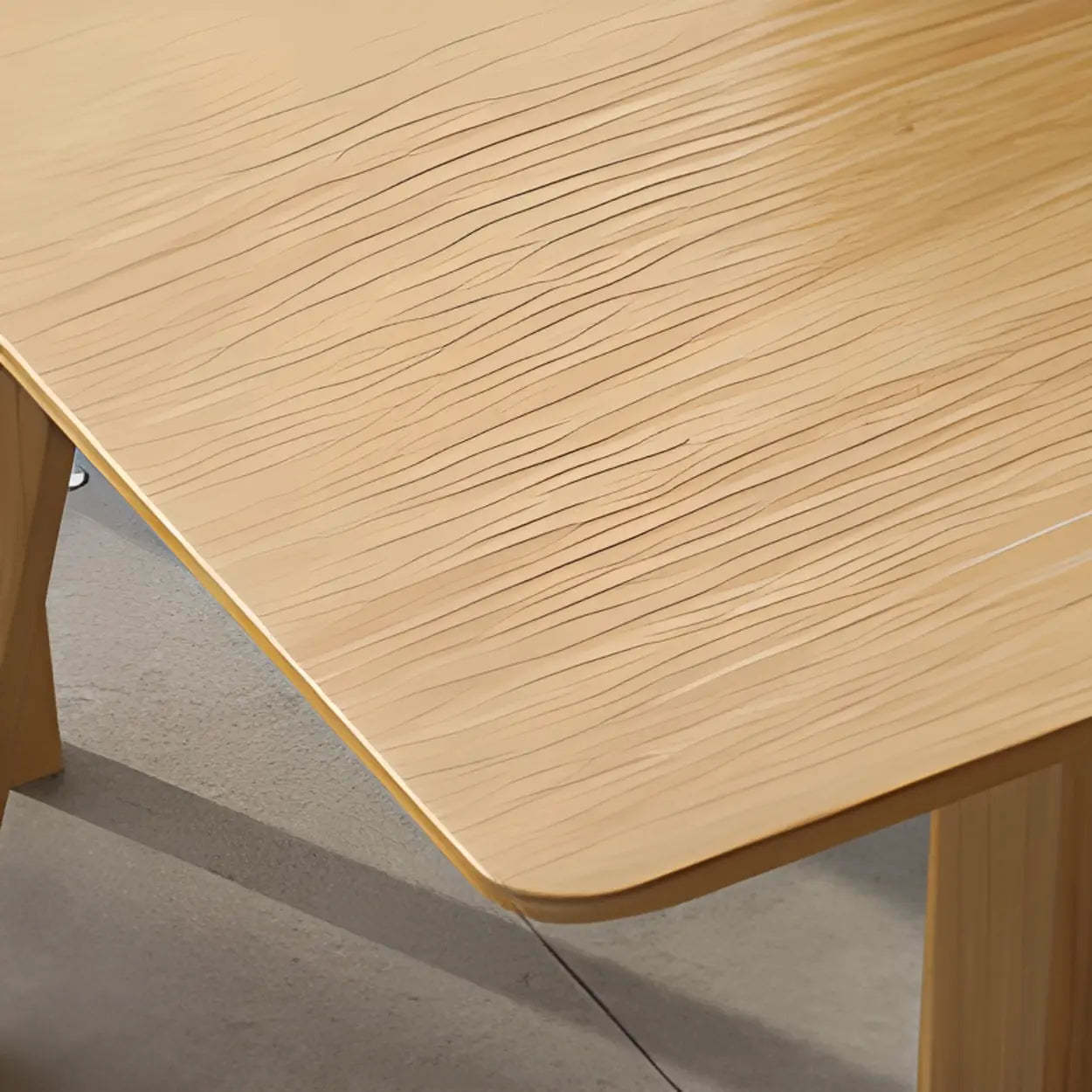 Casual Wood 8-Person Rectangular Conference Table — Table Only