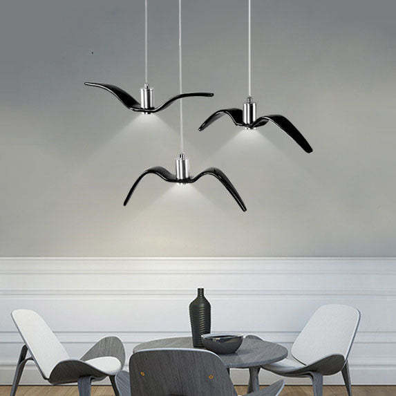 Nordic Wrought Iron Seagull LED Pendant Light