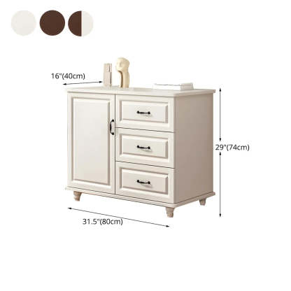 Traditional Walnut Wood Dresser Chest