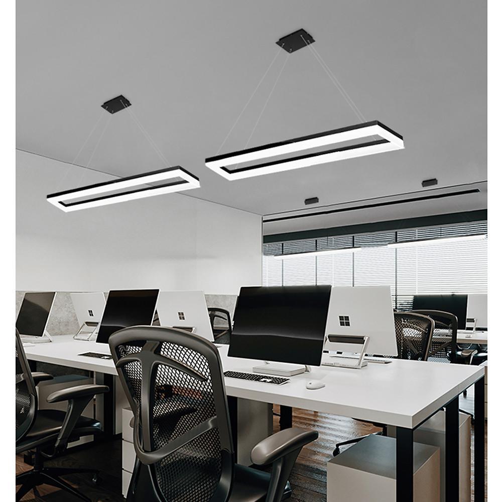 Rectangular Dining Room Chandeliers LED Modern Chandeliers-Lighom