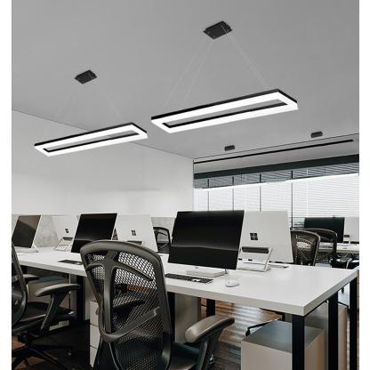 Rectangular Dining Room Chandeliers LED Modern Chandeliers-Lighom