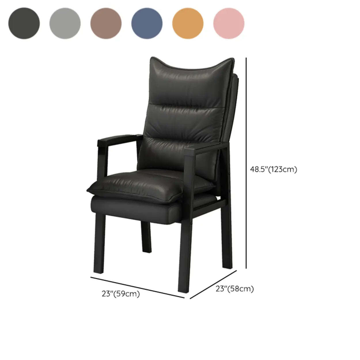 Ergonomic Blue High-Back Padded Office Chair
