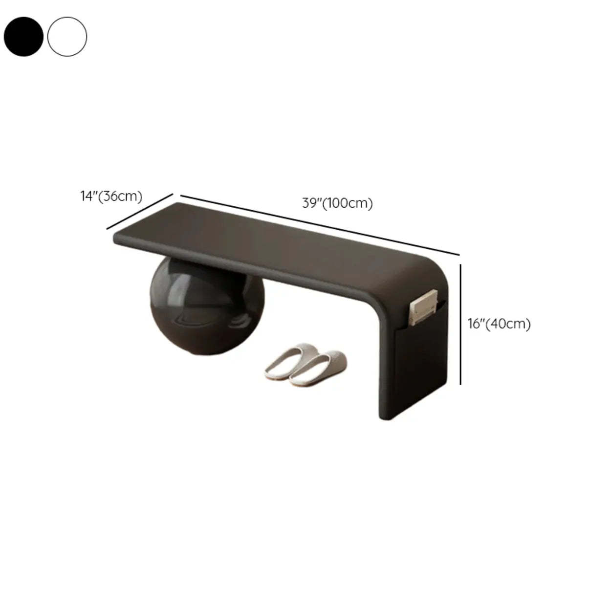 Minimalist Sphere Leg Bench Set