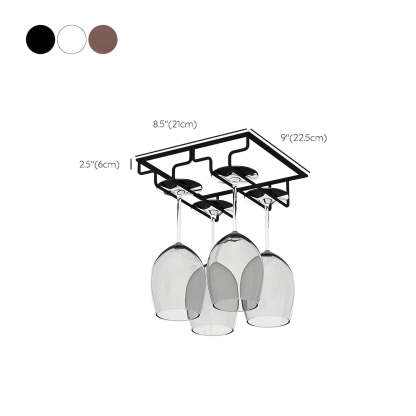 Minimalist Black Metal Hanging Wine Rack