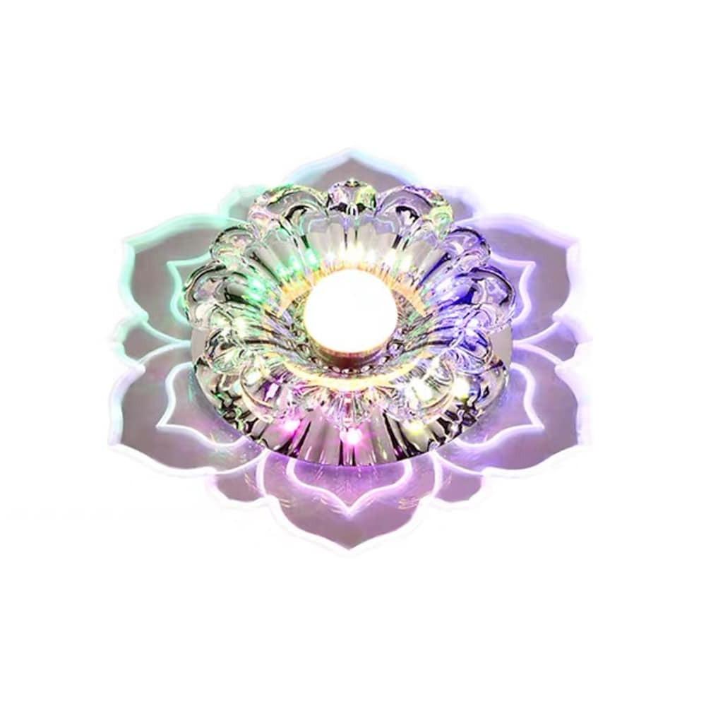 Floral Ornate LED Flush Mount Ceiling Light for Baby Kids-Lighom