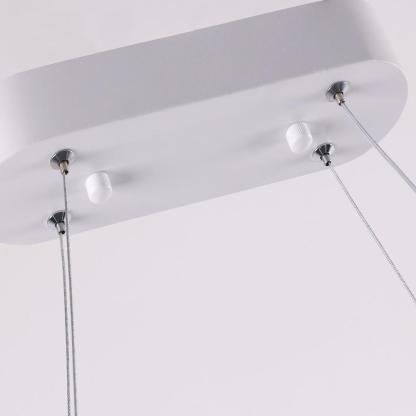 Rectangular Curves Dining Room Chandeliers Metal Modernist Pendant Lighting-Lighom