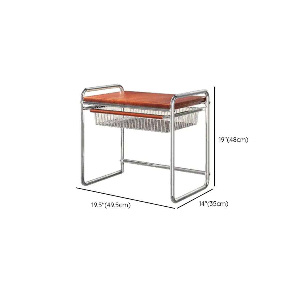 Traditional Silver Metal Frame Baker's Rack