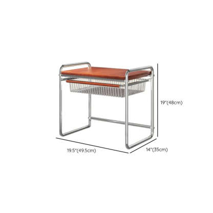 Traditional Silver Metal Frame Baker's Rack