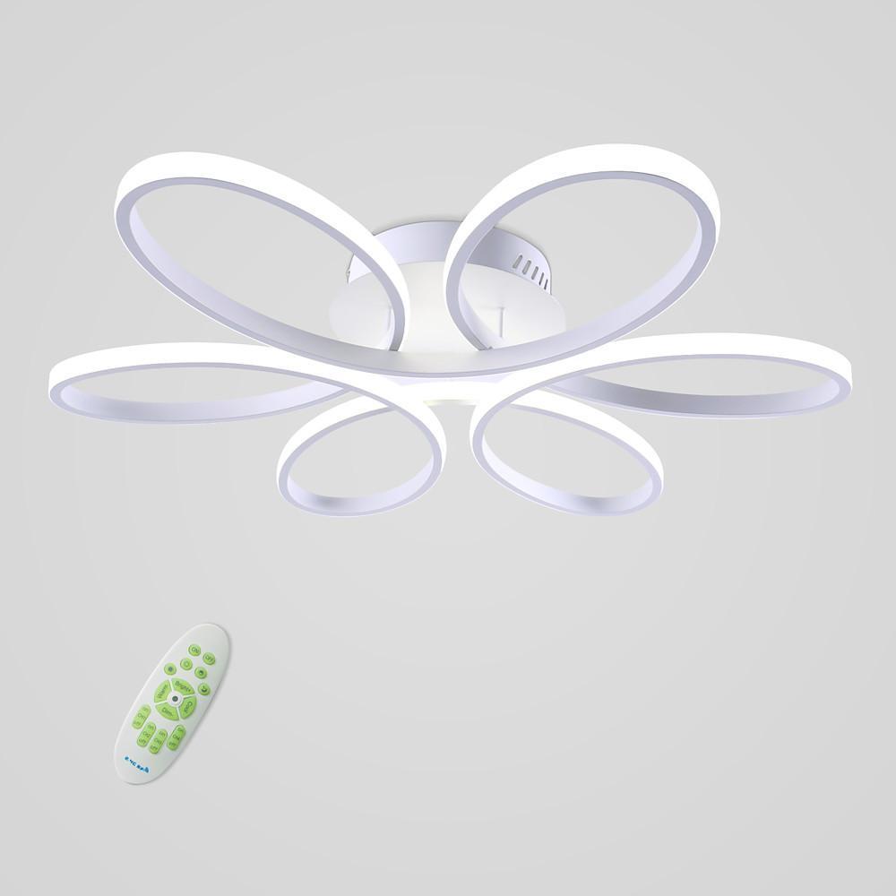 Flower Petal Dimmable LED Modern Ceiling Lights Flush Mount Lighting-Lighom