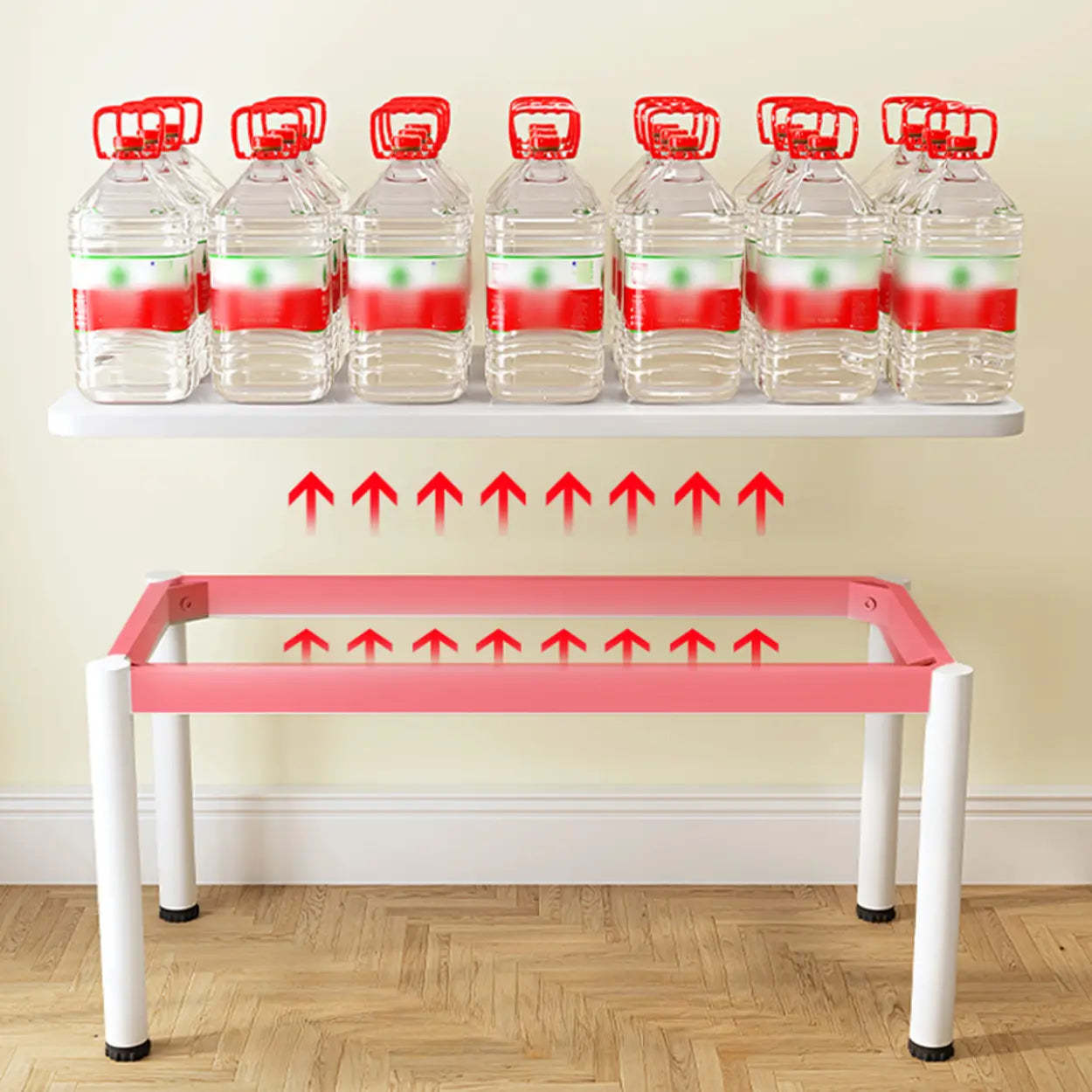 Chalk White Wood Rectangular Computer Desk — Table Only