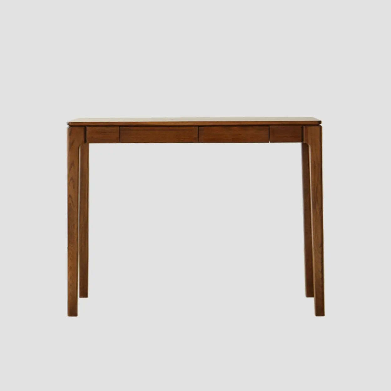 Cherry Wood Rectangular Console Table with Drawers — Cherry / Cherry