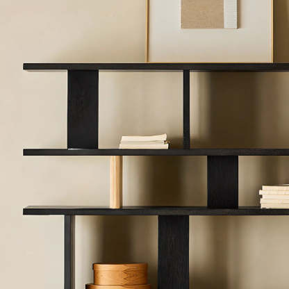 Chic Casual Open-Back Wide Bookcase