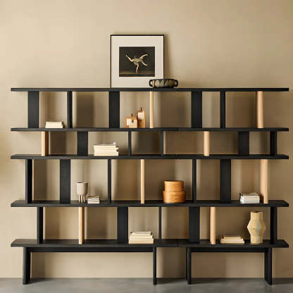 Chic Casual Open-Back Wide Bookcase