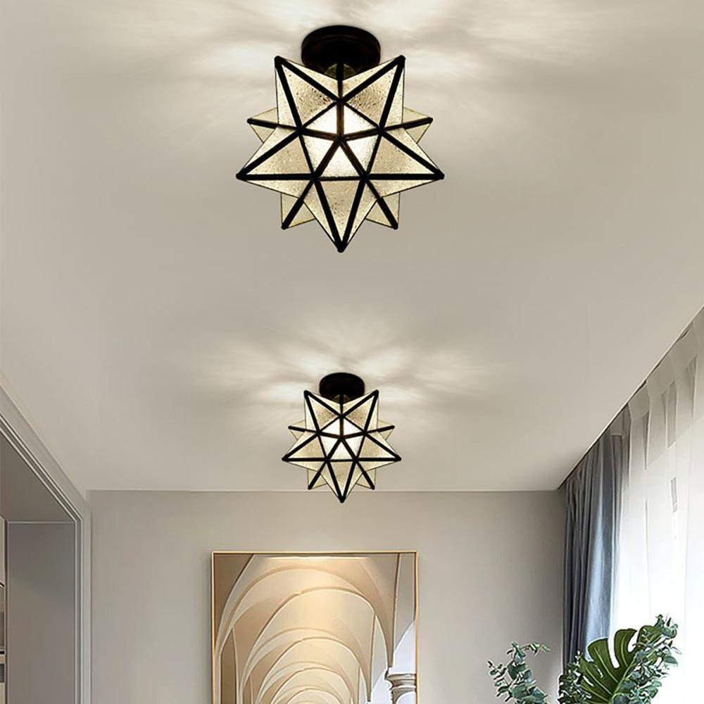 Metal Entryway Pendant Light — Gold