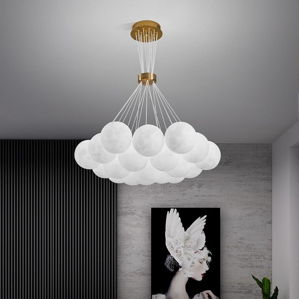 Modern Cluster Globe Chandelier Pendant Light Island Lights Hanging Lamp-Lighom