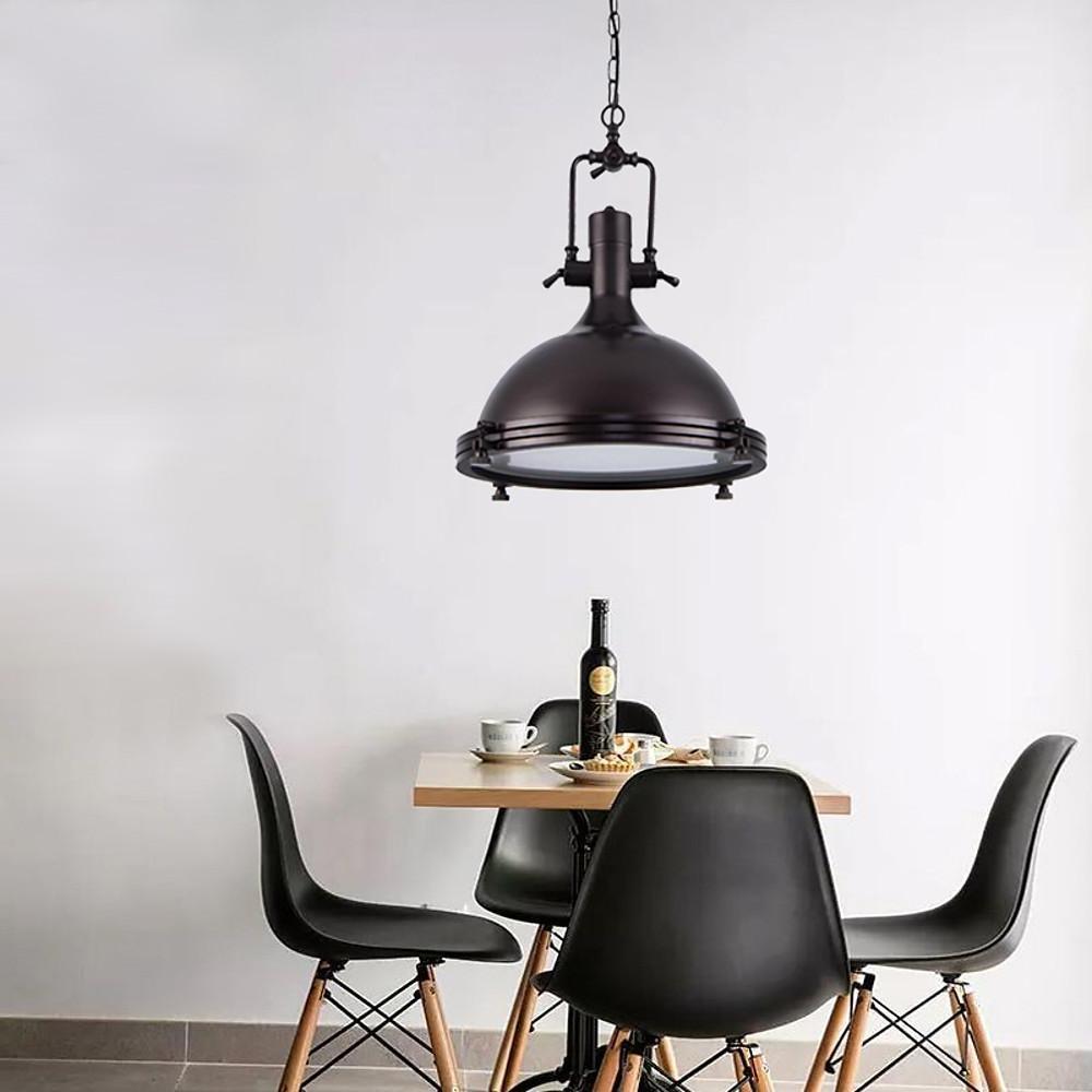 Vintage Metal Lantern Design LED Industrial Pendant Lights Chandeliers-Lighom