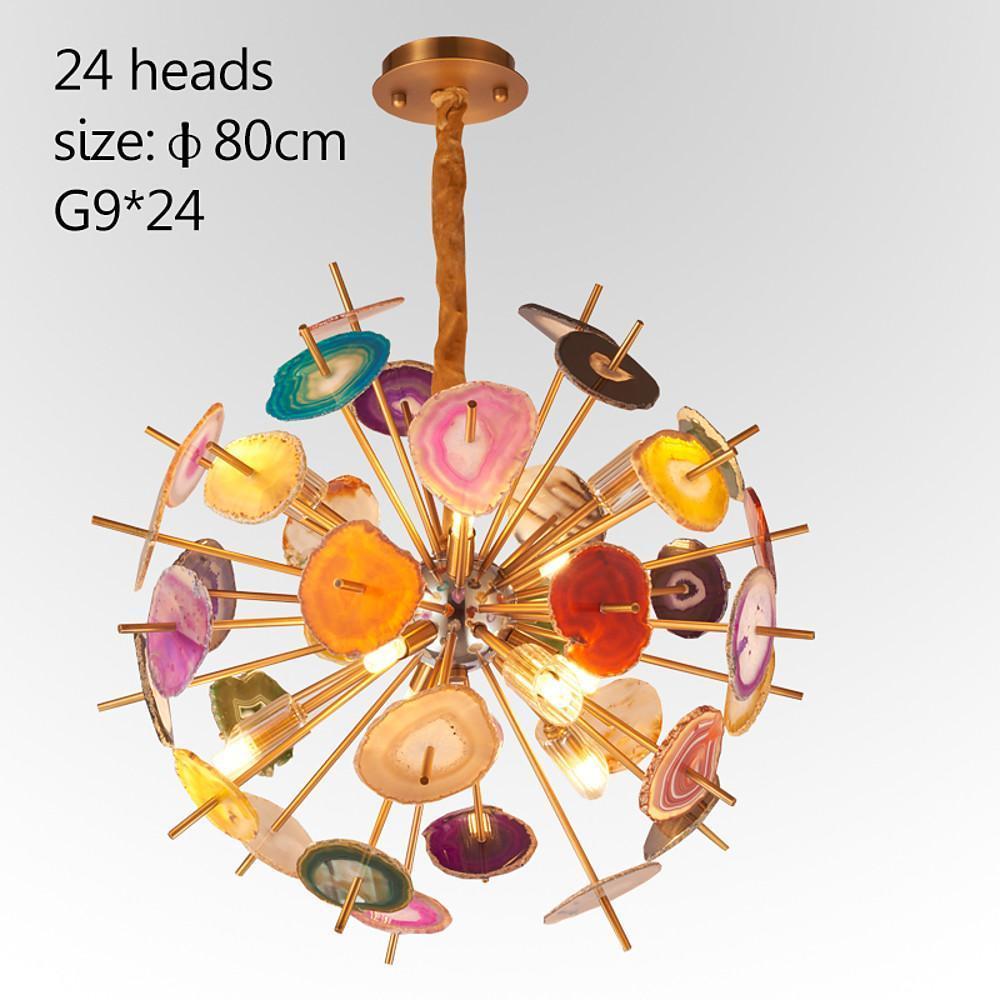 3 Light Colorful Globe Design LED Modern Chandeliers Pendant Light-Lighom
