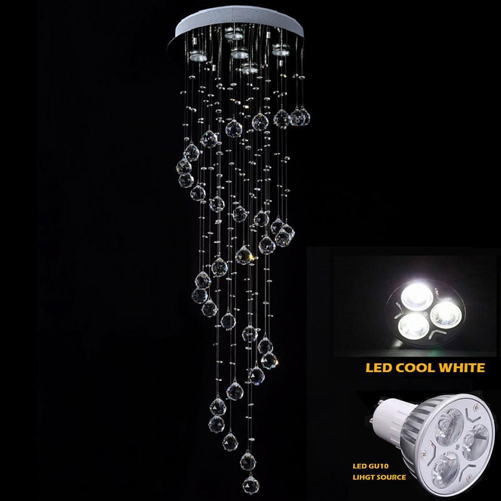Modern Spherical Crystal Contemporary Chandeliers-Lighom