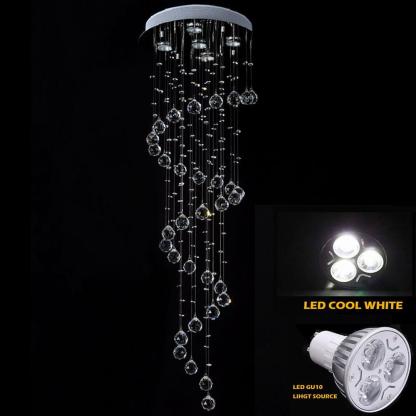 Modern Spherical Crystal Contemporary Chandeliers-Lighom