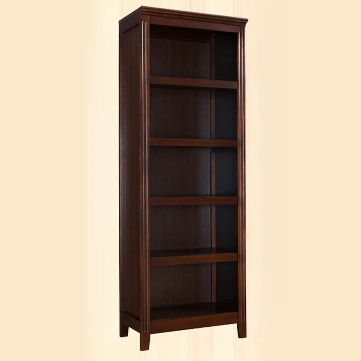 Traditional birch vertical black bookcases