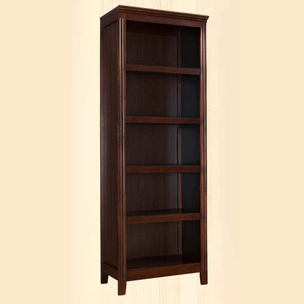 Traditional birch vertical black bookcases