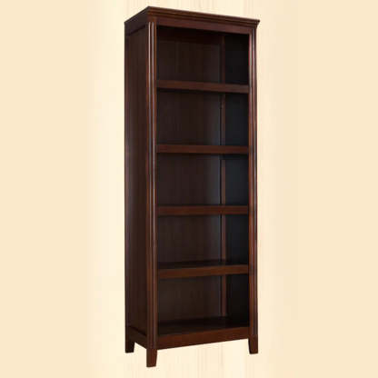 Traditional birch vertical black bookcases