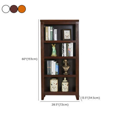 Lighom vertical birch fabric bookcases for entryway — 28"L x 14"W x 72"H / Coffee