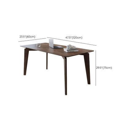 Classic Brown Medium Wood Writing Desk