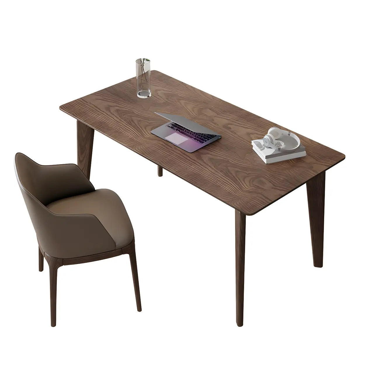 Classic Brown Medium Wood Writing Desk