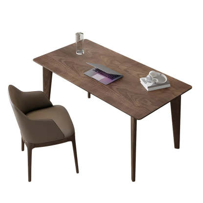 Classic Brown Medium Wood Writing Desk