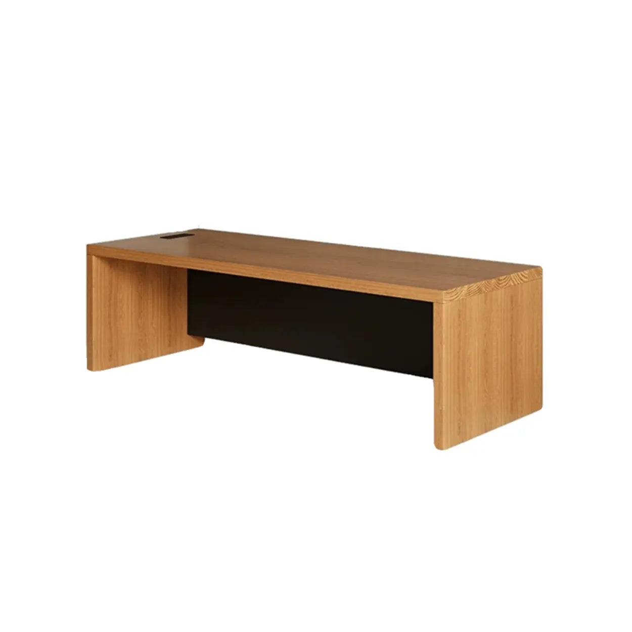 Classic Brown Wood Office Computer Desk — Table Only