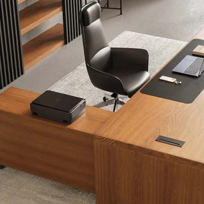 Classic Brown Wood Office Computer Desk