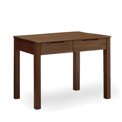 Classic Brown Wood Drawer Computer Desk — Without Chairs