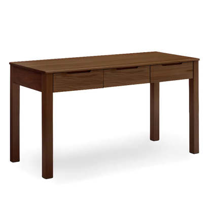 Classic Brown Wood Drawer Computer Desk