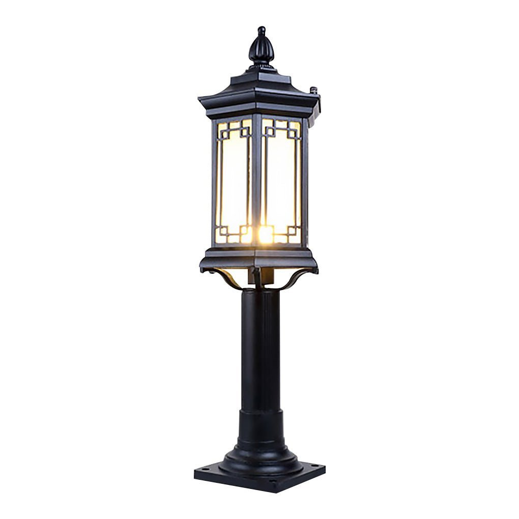 Traditional Asian-Inspired LED Pathway Lights Rhombus Shape for Villa Gardens-Lighom