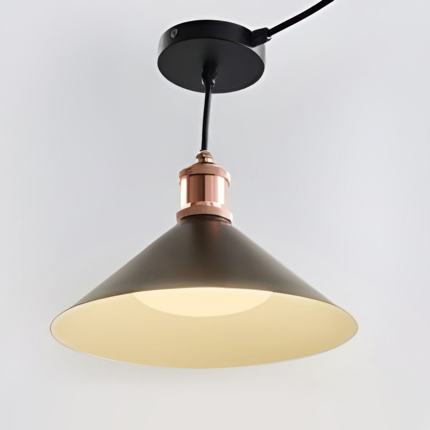 Conical Solar LED Hanging Garden Pendant Light