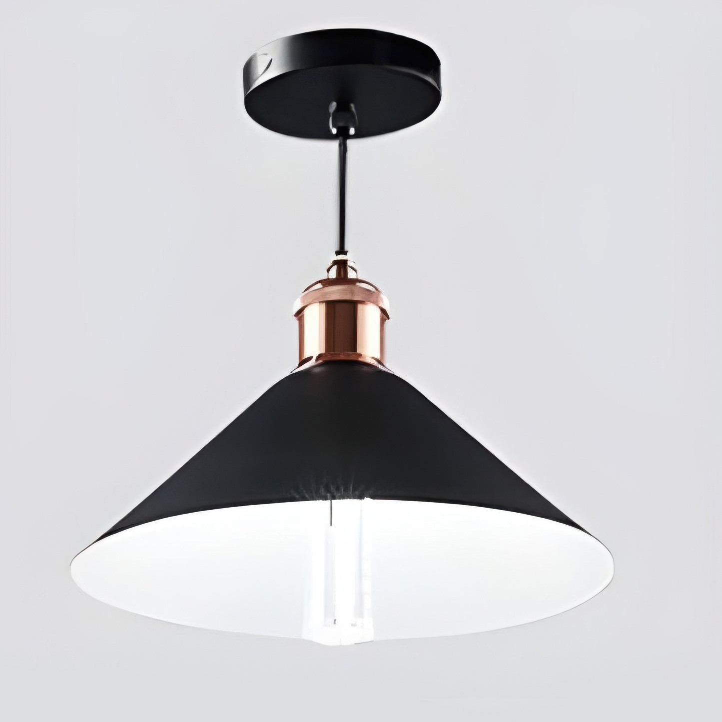 Conical Solar LED Hanging Garden Pendant Light