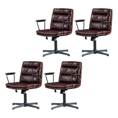 Classic Black Leather Adjustable Ergonomic Office Chair