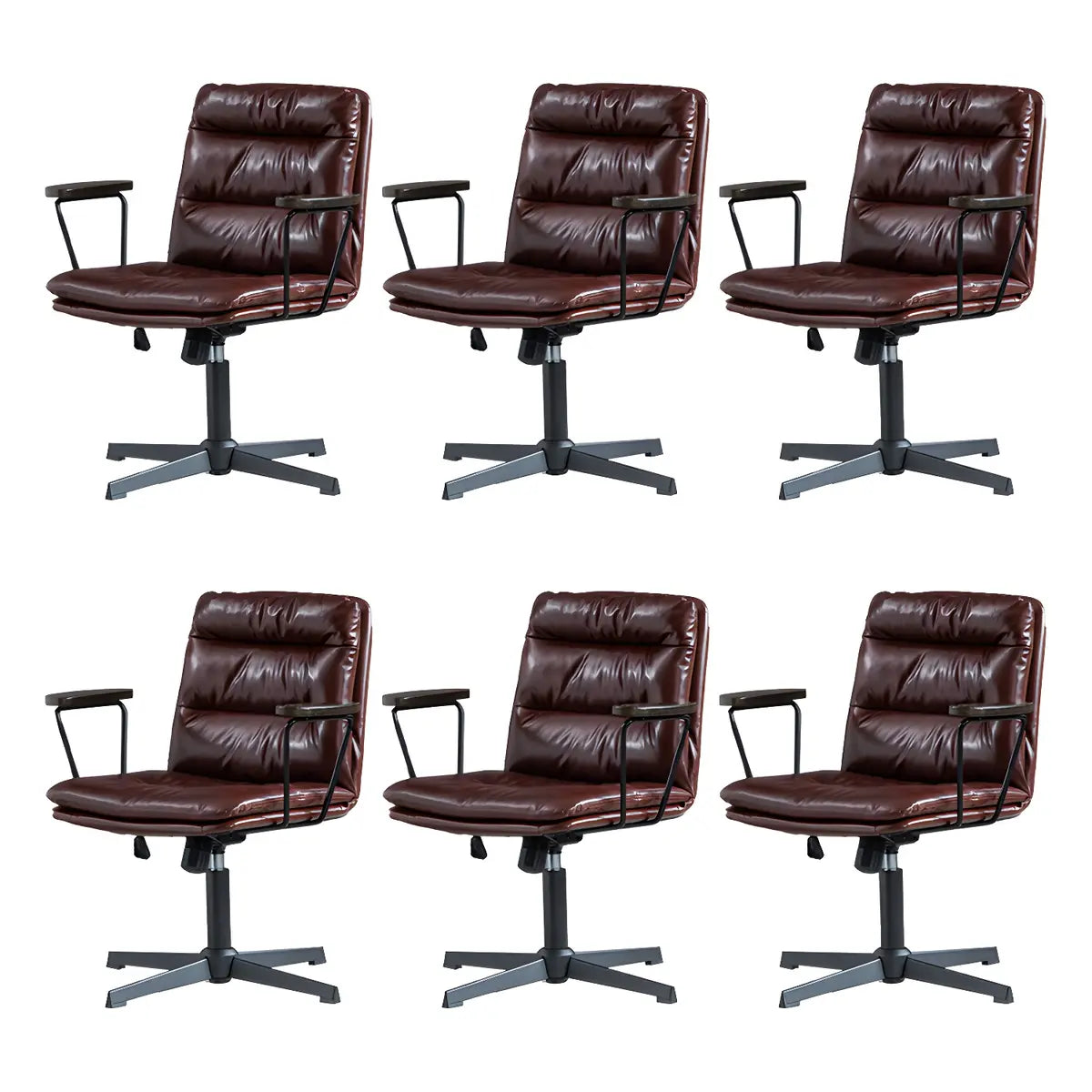 Classic Black Leather Adjustable Ergonomic Office Chair