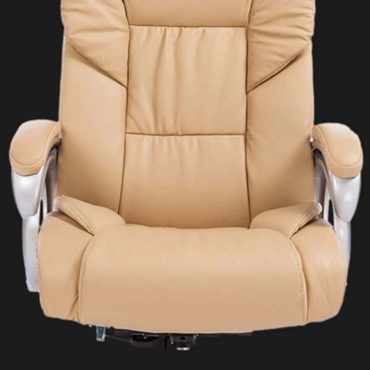 Classic Ergonomic Tan Leather Adjustable Office Chair