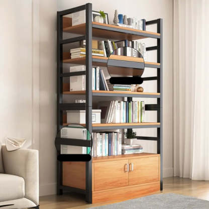 Classic Multi-Shelf Vertical Alloy Display Bookcase