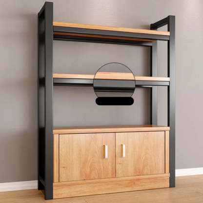 Classic Multi-Shelf Vertical Alloy Display Bookcase