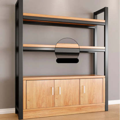Classic Multi-Shelf Vertical Alloy Display Bookcase
