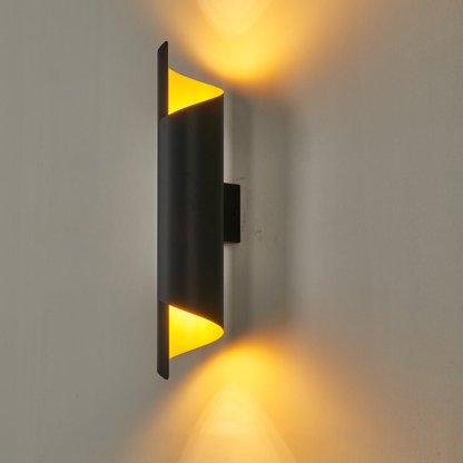 Classic Nordic Unique Chic LED Curved Metal Wall Lamp for Bedside Living Room Aisle-Lighom